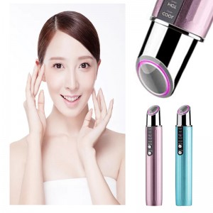 RF Beauty Eye Massager Stick EMS Beauty Ey Instrument Radiofrequenz Hot&Cool Compress Instrument zum Reduzieren feine Linien, Anti-Drinks, Verblassen dunkler Kreis, Verblassen von Augenbeuteln